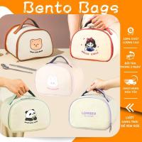 ราคา กระเป๋าใส่อาหารกลางวันเก็บความร้อนแบบใช้มือถือลายน่ารักกระเป๋าใส่อาหารส่วนบุคคลสํานักงานพร้อมซับในสีเงินแบบหนาและกันน้ํา สาธารณสุข11 (43161402915)