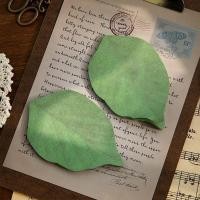 ราคา 50 แผ่น Creative Leaves Series Note Paper Memo Pad School Student Portable Sticky Notes (27179390512)