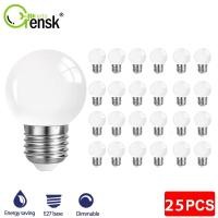 ราคา หลอดไฟ Led E27 1W 2W 3W G45 220V พลาสติก สีขาวอบอุ่น ประหยัดพลังงาน สําหรับตกแต่งบ้าน 25 ชิ้น (21294868754)