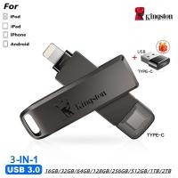 ราคา 2tb iXpand แฟลชไดรฟ์ Luxe OTG USB ประเภท C Ligh/tning Flash Disk 512GB 128GB 256GB หน่วยความจําโลหะ Stick 1TB USB Pendrive (28351194125)