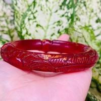 ราคา กำไลพระสมเด็จโตลายมังกรโบราณเนื้อหยกแดง,พระสมเด็จ (20357131314)