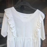 ราคา เสื้อผ้าฝ้ายผสมสีขาว (1630706841)