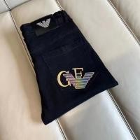 ราคา ARMANI6566 กางเกงยีนส์ทรงสลิมเข้ารูปสไตล์ใหม่ปักผู้ชายยืด (41122195561)