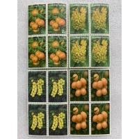 ราคา แสตมป์ไทยชุดผลไม้(ชุด4) ปี2536 ครบชุดบล๊อก4 (28805815154)