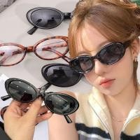 ราคา Show Face Small Y2K Vintage Leopard Print Plain Glasses- for Outdoor Sports, Travel Glasses- Sun Protection Anti-Glare Cat Eye Glasses - Summer Shades Black Glasses (29630149671)