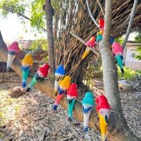 ราคา นกแก้วเกาะ นกเกาะเซรามิค (ได้ 1 ตัว) ส่งคละสี ตกแต่งสวน บ้าน พร้อมส่ง (25357793419)