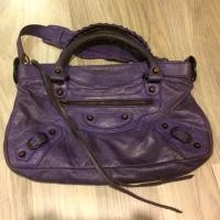 ราคา Balenciaga first สีม่วง Lampo zip (678006222)