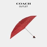 ราคา .COACH ร่มขนาดกะทัดรัดสำหรับคุณลедี้ ดีไซน์ลายคาร์เรจ+ (41720307915)