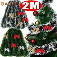 ราคา [3-5 วันมาถึง] [ แนะนํา] ริบบิ้น Tisel คริสต์มาส 2M - ตกแต่งเพดานหน้าต่างงานแต่งงาน - ริบบิ้นดอกไม้ดึงอ้อยสีเขียว - เครื่องประดับพวงมาลัยคริสต์มาส DIY - ตกแต่งต้นคริสต์มาสแขวน (28565483064)