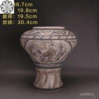 ราคา เตาเผาซ่งซีโจวที่ทาสีรูปขวดโหลของเก่าของเก่าสินค้าเก่าสินค้ามือสองเครื่องลายครามโบราณเครื่องประดับพื้นบ้านย้อนยุค BFQ1 (26901637355)