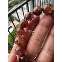 ราคา สร้อยข้อมือหินไหมนาค12.3มิล (23337763733)