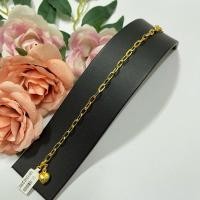 ราคา สร้อยข้อมือลายโซ่ฝรั่ง ทองไมครอน ทองหุ้ม ทองชุบ งานนาโน (29202050851)