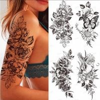 ราคา สติ๊กเกอร์รอยสักแขนขนาดเล็กกันน้ำ - สัญลักษณ์หัวกะโหลกสัตว์และสัญลักษณ์ชนเผ่าสำหรับเทศกาลและศิลปะบนร่างกาย (43767474689)