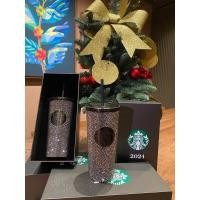 ราคา Starbucks Stainless Steel 500 Stores Bling black Cold Cup 16oz. (26205327034)