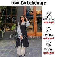 ราคา กระโปรงสายเดี่ยววินเทจ + เสื้อแขนกุดสีขาวพร้อมเข็มขัดคาดเอว ️ lemie by lekemqc (27267219045)