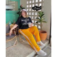 ราคา กางเกงวอร์ม แต่งแถบขาว3เส้น มีกระเป๋า2ข้าง (20145834693)