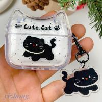 ราคา สําหรับ แอร์พอด 4 มือโปร 2 3 1 ทีพียู นุ่มกันกระแทกหูฟังกรณีที่มีจี้ป้องกันการสูญหายสร้างสรรค์แมวหูออกแบบน่ารักลูกแมวสีดําพิมพ์หูฟังไร้สายชุดหูฟังฝาครอบป (42018665086)