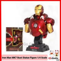 ราคา โมเดล ไอรอนแมน มาร์ค7 Iron Man MK7 Bust Statue Figure 1/4 Scale (28316460884)