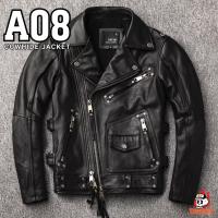 ราคา เสื้อหนังแท้ A08 เสื้อแจ็คเก็ตหนังแท้ สั่งตรงจากโรงงาน เสื้อหนังแท้100% สินค้าสั่งผลิตและนำเข้า แจ็คเก็ตหนังวัวแท้100% (27089257027)