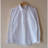 ราคา KEMEJA Uniqlo เสื้อเชิ้ต oxford สีขาว by GU Uniqlo เสื้อเชิ้ตสีขาวล้วน (28765174492)