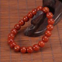 ราคา เป่าซาน ภาคใต้สีแดงสมัยเก่าลูกปัดสร้อยข้อมือลูกปัดอาเกตสร้อยข้อมือลูกพลับสีแดงผู้ชายผู้หญิงสไตล์วงกลมเดียว (42671521079)