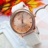 ราคา นาฬิกาผู้หญิง Geneva แบรนด์แท้ นาฬิกาแฟชั่น สายยาง รุ่น กลม ประดับเพชร (18562147571)