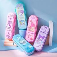 ราคา Sanrio น่ารัก Cinnamoroll Kuromi เครื่องเขียนกล่องดินสอ Finger Press Pops ความเครียดบรรเทานักเรียนปากกากระเป๋า (44314704461)