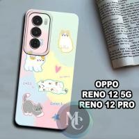 ราคา CC22/ ยืดหยุ่นยาง softcase สําหรับ oppo reno 12 5g และ oppo reno 12 pro/cat Motif/กรณี oppo reno 12 5g/ชาร์จ oppo reno 12 5g/silicon oppo reno 12 5g/casing oppo case 5g (27681962138)