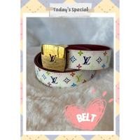 ราคา พร้อมส่งค่า มือสองของแท้ % เข็มขัดผู้หญิง Louis Vuitton Multicolor เข็มขัดมือสอง สภาพสวย เข็มขัดสวยๆ (15996976078)