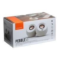 ราคา Creative Pebble V3 (White) Minimalistic 2.0 USB-C Speakers with Bluetooth 5.0 (18845383031)