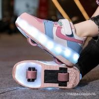 ราคา [จัดส่งแล้ว] Yonex รองเท้ากีฬา รองเท้าสเก็ต มีไฟ LED รับประกันคุณภาพ สําหรับเด็ก และผู้ใหญ่ V5A1 (24820606854)
