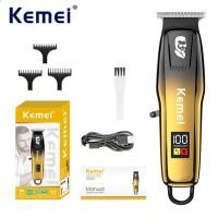 ราคา Kemei Professional Hair Trimmer Men Beard Trimmer ปัตตาเลี่ยนตัดผมไร้สายชาร์จ Finish ตัดผมเครื่อง Grooming Kit (26424572436)