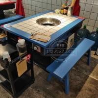 ราคา โต๊ะไม้หน้าหินอ่อน เตาในตัว สำหรับชาบู/หมูกระทะ/สุกี้ ร้านอาหารจีนโต๊ะหม้อไฟหรือ โต๊ะหม้อไฟแบบโบราณ เพราะดีไซน์เป็นสไตล์ (44065470276)