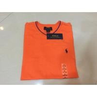 ราคา เสื้อยืด Polo Ralph Lauren คอวี สีส้ม ของแท้ (19830934)