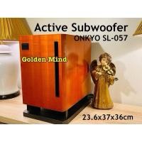 ราคา SUB-01-050224 ตู้ลำโพงซับวูฟเฟอร์พร้อมเครื่องขยายเสียงในตัวมือสองจากประเทศญี่ปุ่น ONKYO SL-057 WOOFER 8 นิ้ว 75W 5ohms (25812322651)