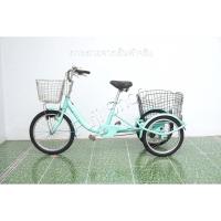 ราคา จักรยานสามล้อญี่ปุ่น - ล้อ 20/18 นิ้ว - มีเกียร์ - อลูมิเนียม - Maruishi - สีเขียว [จักรยานมือสอง] (29740286108)