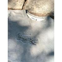 ราคา Lacoste คอกลม สีเทา โลโก้ใหญ่ ต้นฉบับ (28214415328)