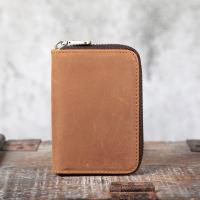 ราคา Retro VIP ID Bank ผู้ถือบัตรเครดิต Rfid ซิปออร์แกนกระเป๋าสตางค์ Slim การ์ดขนาดเล็กกรณี Crazy Horse หนัง Mens Handmade การ์ดกระเป๋า (42464295819)