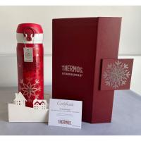 ราคา [RARE] สตาร์บัค Starbucks Thermos 16 oz - 2017 Anniversary Limited Edition Snowflake Swarovski (23987585671)