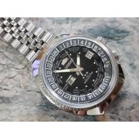 ราคา นาฬิกา Orient WD World Diver world time Automatic Diver หน้าดำ 2 หน้าต่าง ขอบในหมุนได้ สภาพสวยๆ (used) แท้จากปี 1970. (25461226350)