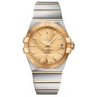 ราคา Omega Omega Constellation 18k Gold Automatic Mechanical Watch Men 123.20.38.21.08.001 (41920233313)