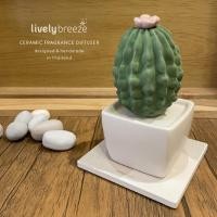 ราคา LIVELY BREEZE เครื่องหอมเซรามิกกระบองเพชร (Melona Cactus Ceramic Diffuser) HAND MADE in THAILAND (3217574574)