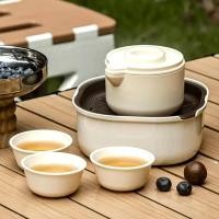 ราคา ถ้วยน้ำชาขนาดเล็ก Portable tea set ชุดกาชงชา แบบพกพา (27067222655)