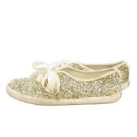 ราคา Kate Spade Keds Sneakers Glitter gold 22.5cm Direct from Japan Secondhand (43022643178)