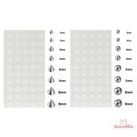 ราคา [AuraMio] สติกเกอร์ปลอม Belly Eyebrow Lip Piercied ต่างหูสตั๊ดชุดจมูกปลอมแหวนเจาะเครื่องประดับ Dermal Anchor Top ใหม่ (43216383760)