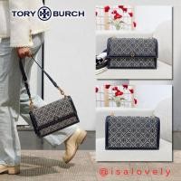 ราคา Isa Lovely Shop งาน Shop TORY BURCH T Monogram Jacquard Shoulder Bag 81863 COLOR: TORY NAVY (29670060066)