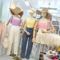 ราคา เสื้อไหมพรมผ้าทออย่างดี ผูกโบว์ที่ไหล่ ปรับระดับได้ (3735789976)