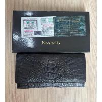 ราคา กระเป๋าสตางค์ใบยาวหนังจระเข้แท้% งานแบรนด์ BEVERLY สภาพเก็บ เหมือนไม่ผ่านการใช้งาน (24542427318)