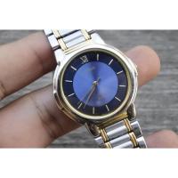 ราคา นาฬิกา Vintage มือสองญี่ปุ่น ALBA URBAN V701 1440 QUARTZ ผู้หญิง ทรงกลม กรอบทอง หน้าสีน้ำเงิน 34มม ตัวเรือนสแตนเลส (27065068916)