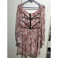 ราคา ชุดเดรสสีแดงลายดอก ป้าย Modern (4962509949)